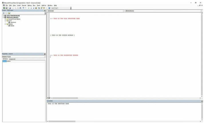 VBA inside of Excel