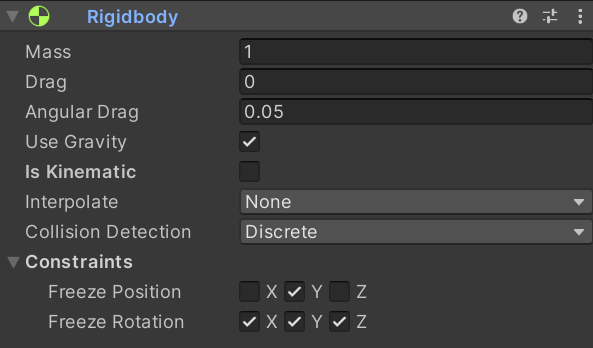 RigidBody Constraints